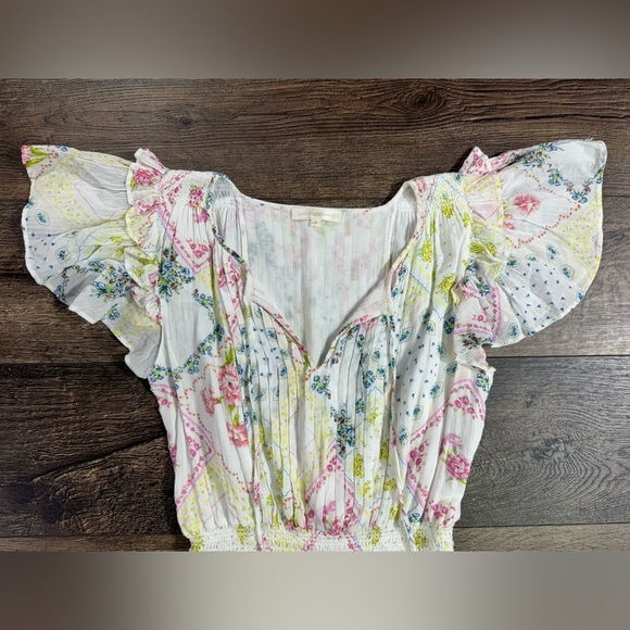 LoveShackFancy Audette Cotton Frill Dress - Picture 5 of 7